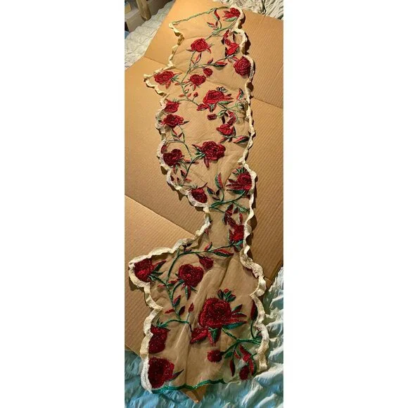 Wearable Artwork Scarf Unique Hand-Crafted - Picture 7 of 9